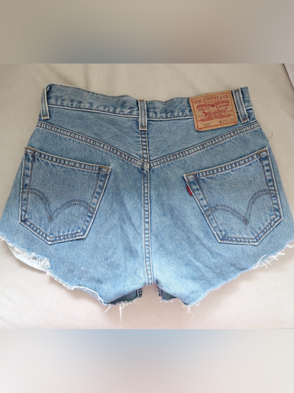 Levi's Women's Light Wash Denim Cutoff Shorts
